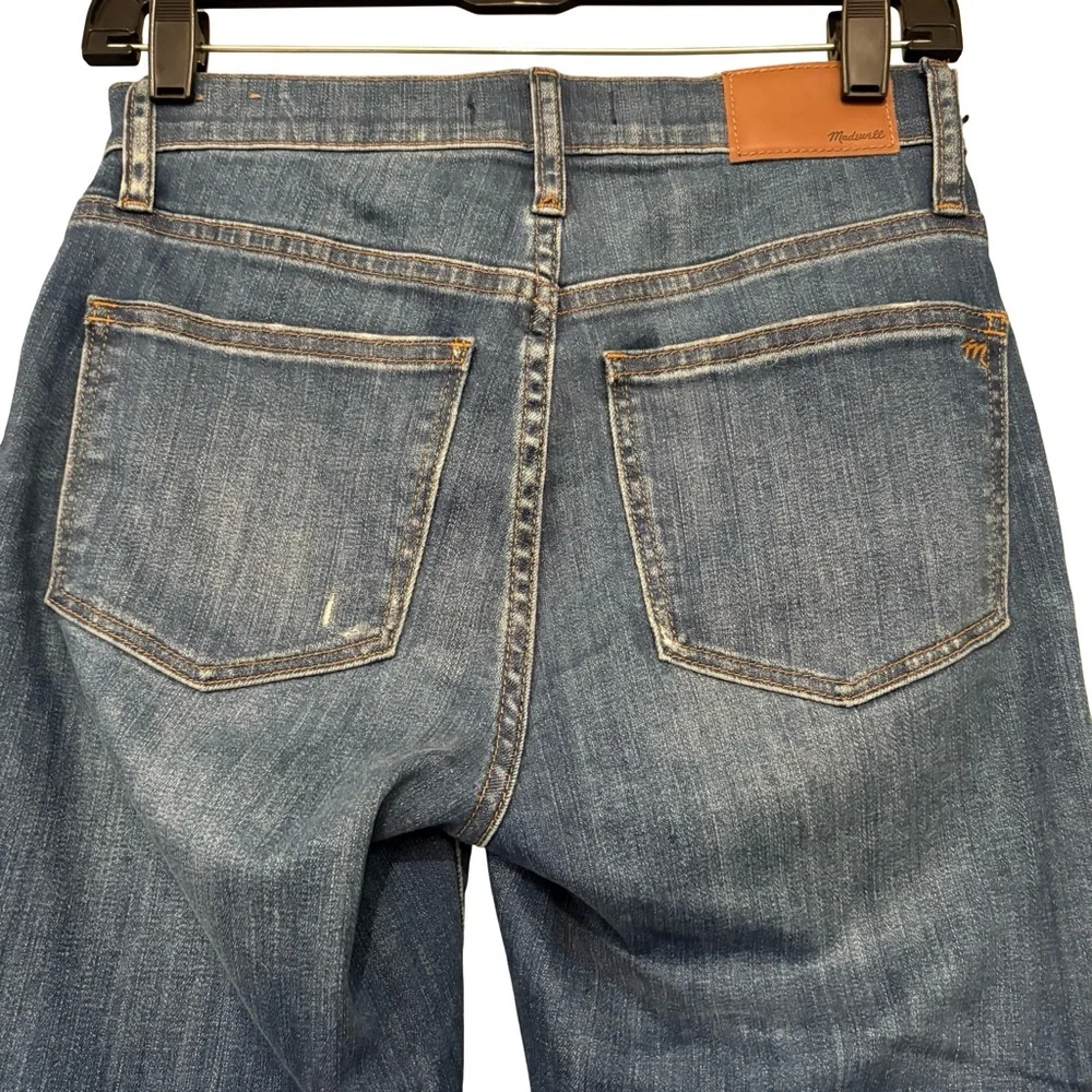 Madewell Cali Demi-Boot Jeans: Destructed-Hem Edition, Sz 25 - Picture 10 of 16